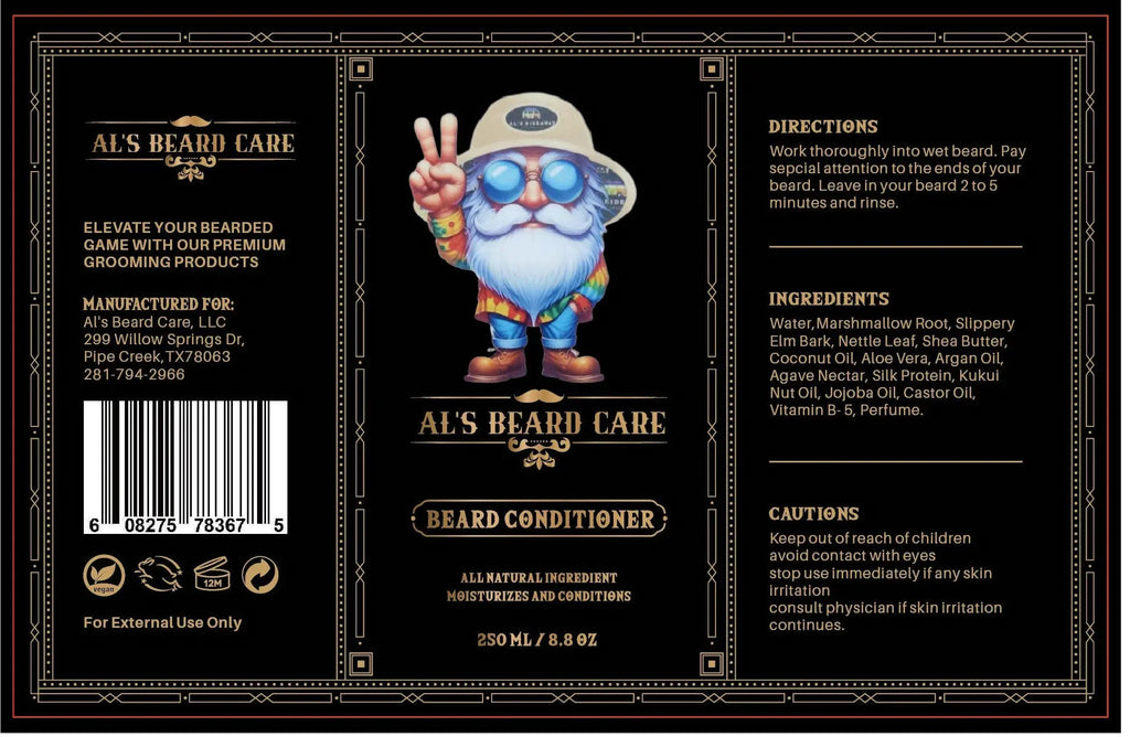 Natural Beard Conditioner - Soften & Detangle Al's Beard Care, LLC